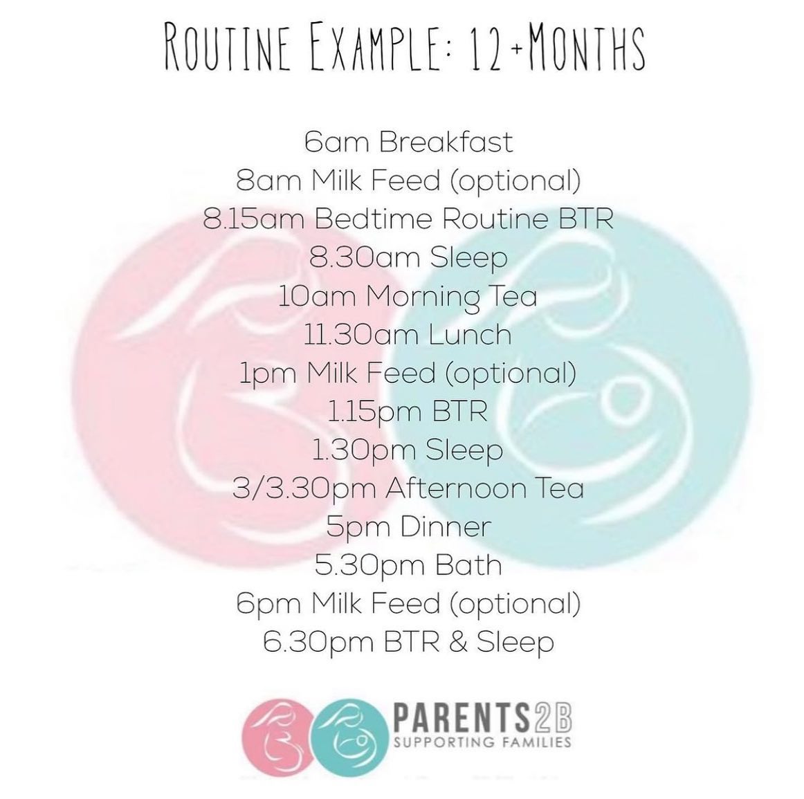 Example Routine 12 Months Parents 2B Example Routine 12 Months Parents 2B